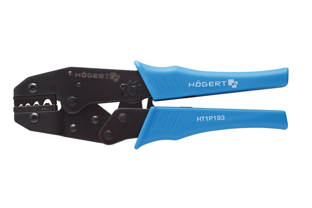 HOEGERT Пресс-клещи для сжатия клем, диапазон: от 1.0 до 10.0 мм2 (20-8 AWГ)