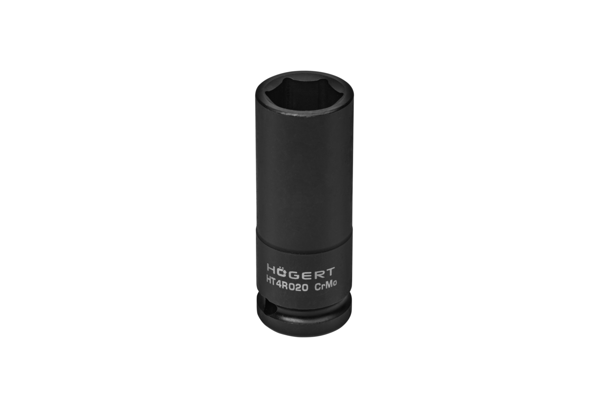HOEGERT Головка торцевая ударная глубокая шестигранная 1/2″, 20 мм, DIN 3121, CrMo