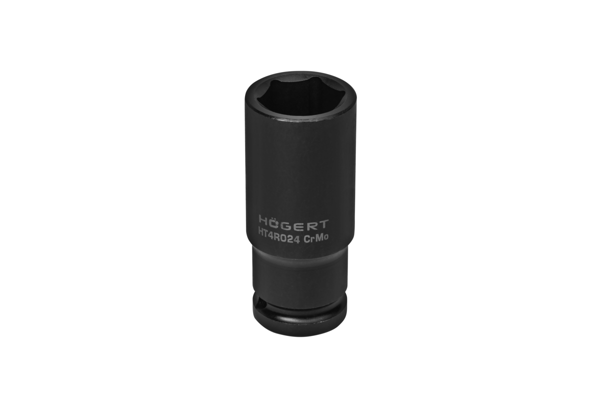 HOEGERT Головка торцевая ударная глубокая шестигранная 1/2″, 24 мм, DIN 3121, CrMo