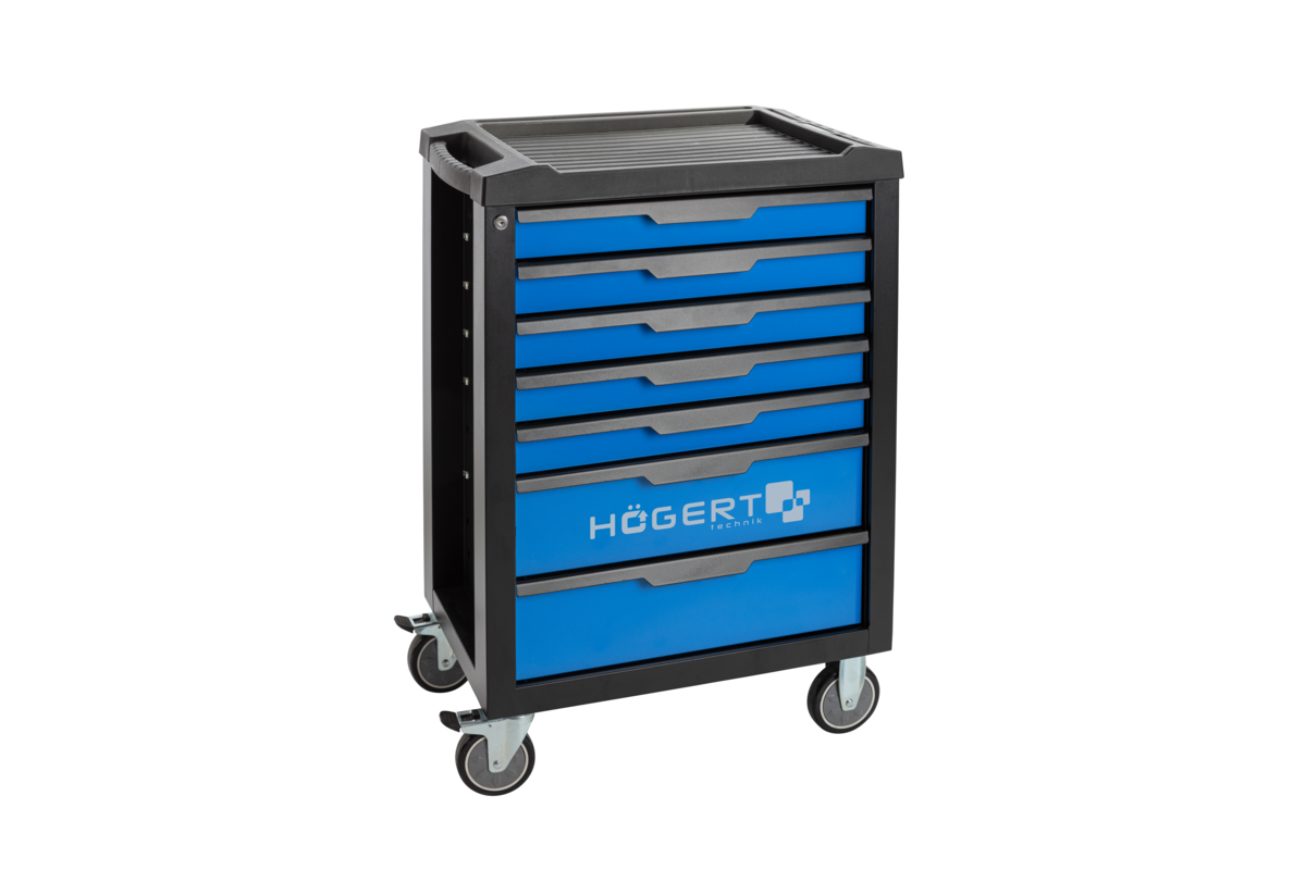 HOEGERT Тележка для инструментов, 7 ящиков